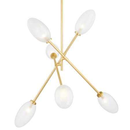 Hudson Valley Lighting Alberton 6 Light 53" Wide Sputnik Chandelier Aged Brass