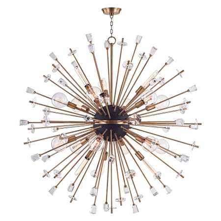 Hudson Valley Lighting Liberty 6 Light 60" Wide Sputnik Chandelier Aged Brass