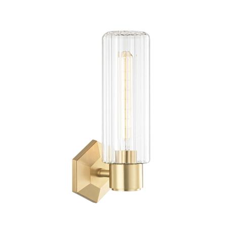 Hudson Valley Lighting Roebling 15" Tall Wall Sconce Aged Brass