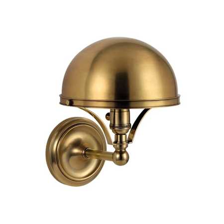 Hudson Valley Lighting Covington Single Light 11" Tall Wall Sconce Aged Brass