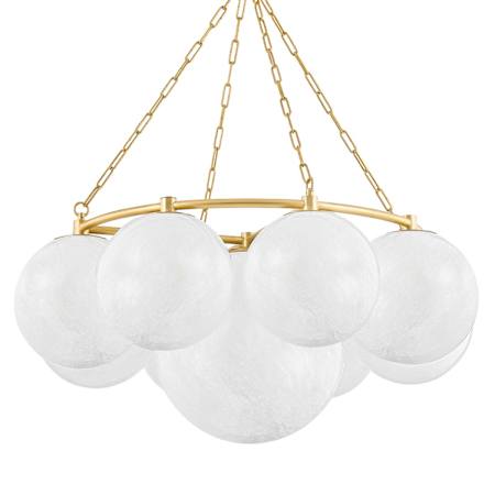 Hudson Valley Lighting Thornwood 9 Light 43" Wide Chandelier Aged Brass