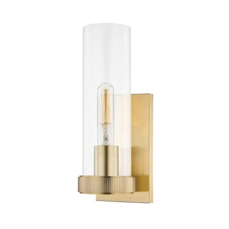 Hudson Valley Lighting Briggs 13" Tall Wall Sconce Aged Brass