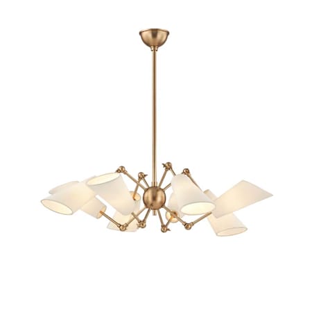 Hudson Valley Lighting Buckingham 8 Light 35" Wide Abstract Chandelier Aged Brass
