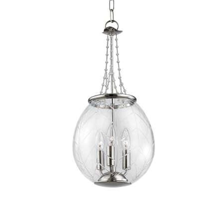 Hudson Valley Lighting Pierce 3 Light 11" Wide Crystal Pendant Polished Nickel