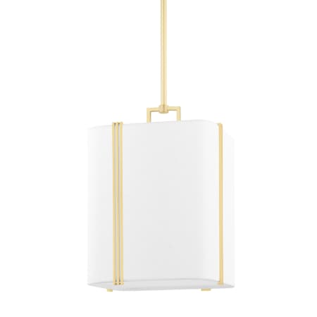 Hudson Valley Lighting Downing 13" Wide Pendant Aged Brass