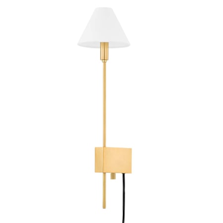 Hudson Valley Lighting Teaneck 24" Tall Wall Sconce Aged Brass