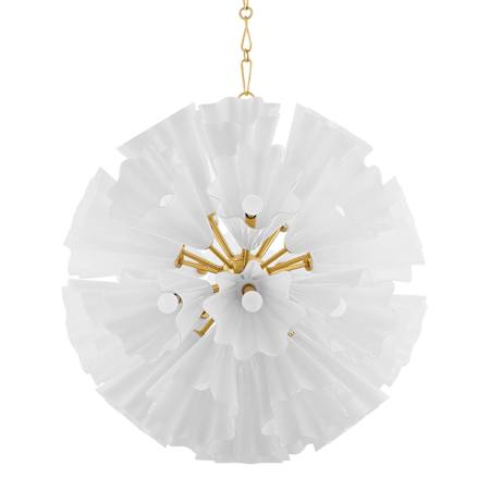 Hudson Valley Lighting Capri 33 Light 38" Wide Abstract Chandelier Aged Brass