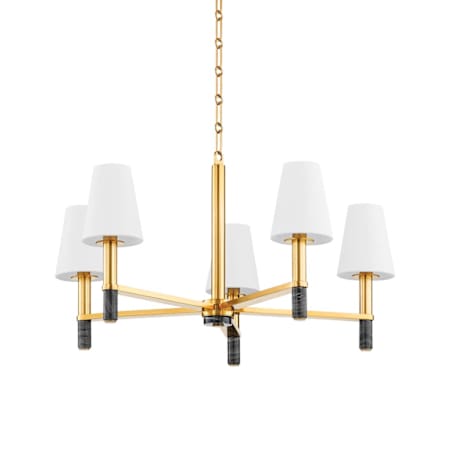 Hudson Valley Lighting Montreal 5 Light 30" Wide Chandelier Aged Brass