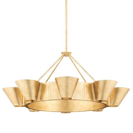 Hudson Valley Lighting Reeve 8 Light 38" Wide Multi Light Pendant Vintage Gold Leaf