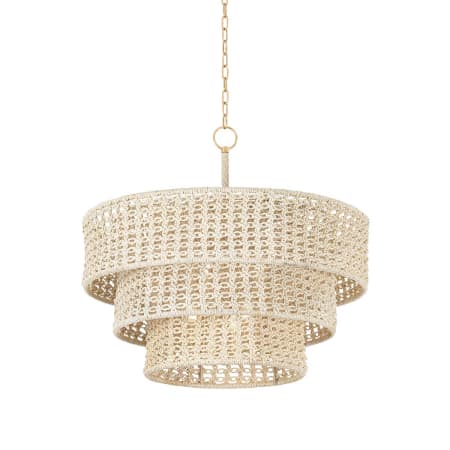 Hudson Valley Lighting Yorkhill 6 Light 32" Wide Pendant Vintage Gold Leaf