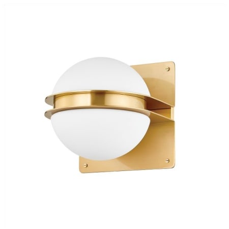 Hudson Valley Lighting Rudolph 10" Tall LED Wall Sconce Aged Brass