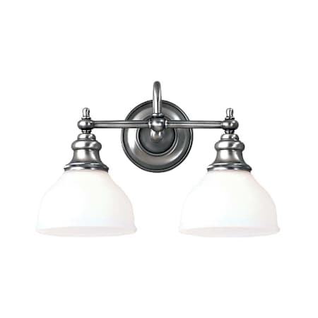Hudson Valley Lighting Sutton 2 Light 16" Wide Bathroom Vanity Light Polished Nickel
