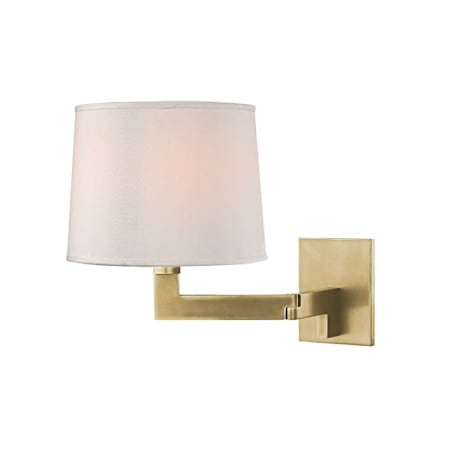 Hudson Valley Lighting Fairport Single Light 11" Tall Wall Sconce Aged Brass