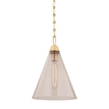Hudson Valley Lighting Newbury Single Light 11" Wide Pendant Aged Brass