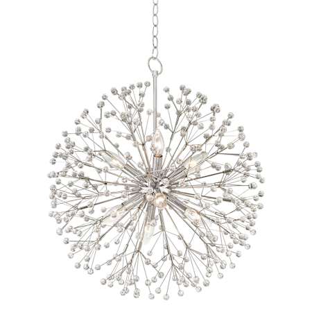 Hudson Valley Lighting Dunkirk 8 Light 20" Wide Crystal Globe Chandelier Polished Nickel