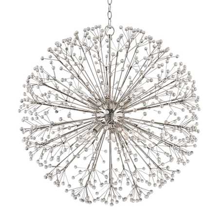 Hudson Valley Lighting Dunkirk 10 Light 30" Wide Crystal Globe Chandelier Polished Nickel
