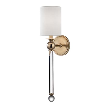 Hudson Valley Lighting Gordon Single Light 21" Tall Wall Sconce Aged Brass