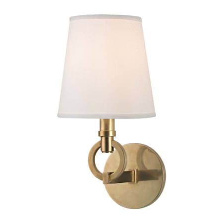 Hudson Valley Lighting Malibu Single Light 13" Tall Wall Sconce Aged Brass