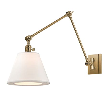 Hudson Valley Lighting Hillsdale Single Light 13" Tall Wall Sconce Aged Brass