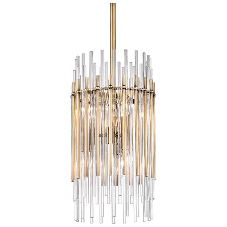 Hudson Valley Lighting Wallis 6 Light 11" Wide Pendant Aged Brass