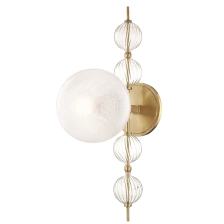 Hudson Valley Lighting Calypso Single Light 22" Tall Wall Sconce Aged Brass