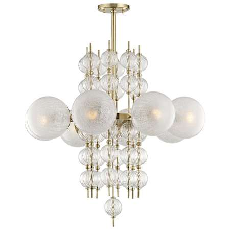 Hudson Valley Lighting Calypso 8 Light 34" Wide Chandelier Aged Brass