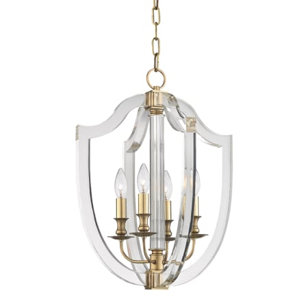 Hudson Valley Lighting Arietta 4 Light 17" Wide Taper Candle Pendant Aged Brass