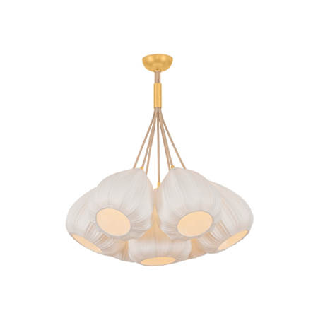 Hudson Valley Lighting Livonia 7 Light 28" Wide Chandelier Vintage Gold Leaf