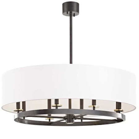 Hudson Valley Lighting Durham 8 Light 39" Wide Taper Candle Drum Chandelier Aged Old Bronze