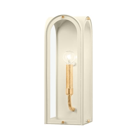 Hudson Valley Lighting Lincroft 16" Tall Wall Sconce Vintage Gold Leaf / Soft Sand