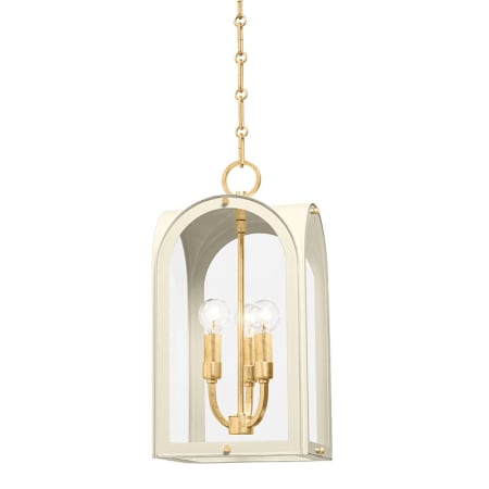 Hudson Valley Lighting Lincroft 3 Light 9" Wide Multi Light Pendant Vintage Gold Leaf / Soft Sand