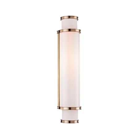 Hudson Valley Lighting Malcolm Single Light 5" Wide Integrated LED Bath Bar Aged Brass