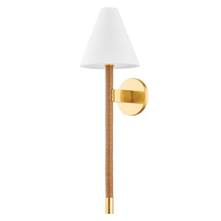 Hudson Valley Lighting Watkins 25" Tall Wall Sconce Aged Brass
