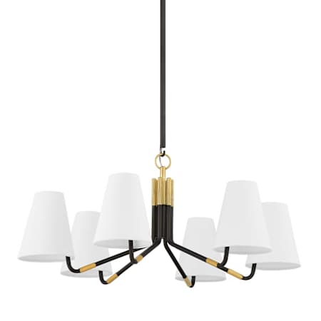 Hudson Valley Lighting Stanwyck 6 Light 32" Wide Chandelier Aged Brass / Distressed Bronze