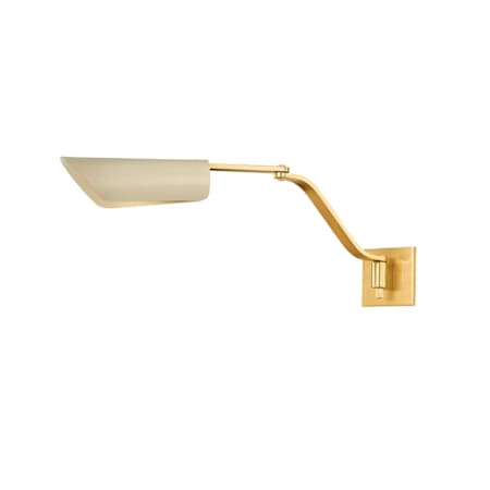 Hudson Valley Lighting Douglaston 10" Tall Wall Sconce Aged Brass / Soft Sand