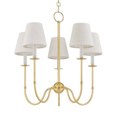 Hudson Valley Lighting Amina 5 Light 27" Wide Chandelier Aged Brass