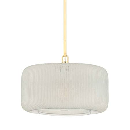Hudson Valley Lighting Beechurst 20" Wide Pendant Aged Brass
