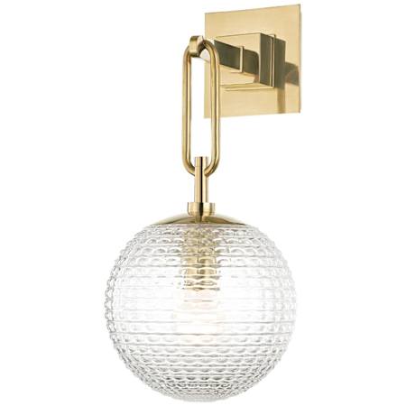 Hudson Valley Lighting Jewett 17" Tall Wall Sconce Aged Brass