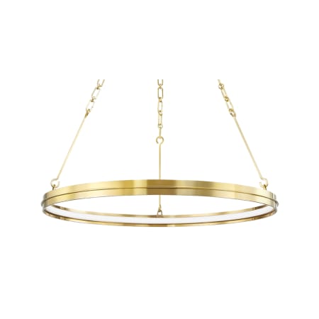Hudson Valley Lighting Rosendale 28" Wide LED Ring Chandelier Aged Brass