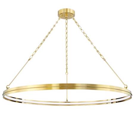 Hudson Valley Lighting Rosendale 42" Wide LED Ring Chandelier Aged Brass