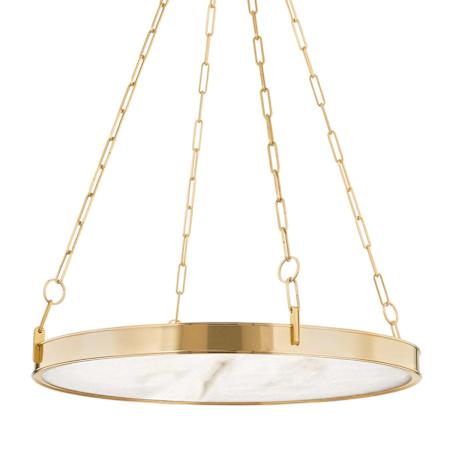 Hudson Valley Lighting Kirby 30" Wide LED Chandelier Aged Brass