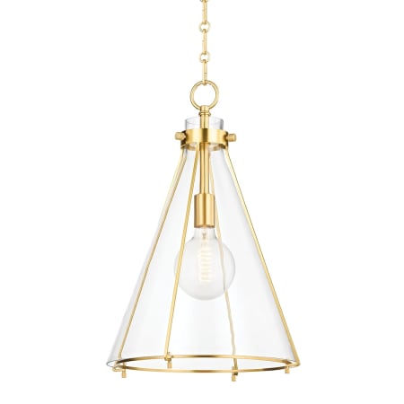 Hudson Valley Lighting Eldridge 14" Wide Pendant Aged Brass
