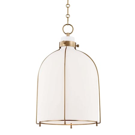Hudson Valley Lighting Eldridge Single Light 14" Wide Pendant Aged Brass