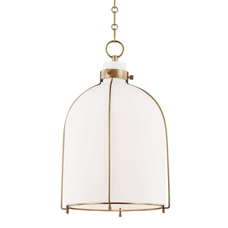 Hudson Valley Lighting Eldridge Single Light 14" Wide Pendant Aged Brass