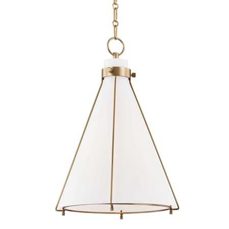 Hudson Valley Lighting Eldridge Single Light 16" Wide Pendant Aged Brass