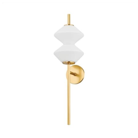 Hudson Valley Lighting Barrow 31" Tall LED Wall Sconce Aged Brass