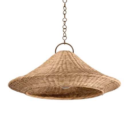 Hudson Valley Lighting Baychester 32" Wide Pendant Bronze Leaf