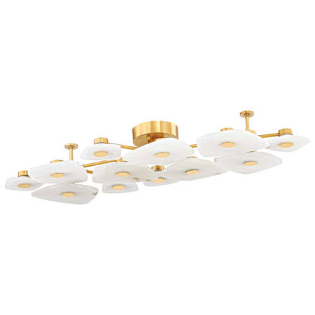 Hudson Valley Lighting Holmdel 24" Wide Semi-flush Ceiling Fixture Aged Brass
