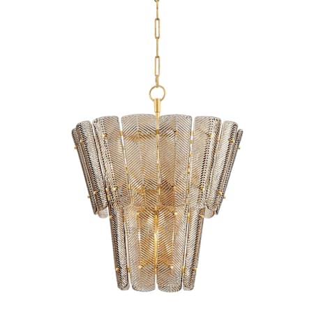 Hudson Valley Lighting Cassian 10 Light 29" Wide Chandelier Vintage Gold Leaf