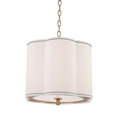 Hudson Valley Lighting Sweeny 3 Light 15" Wide Pendant Aged Brass